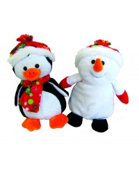 Пингвин и снеговик 20 см